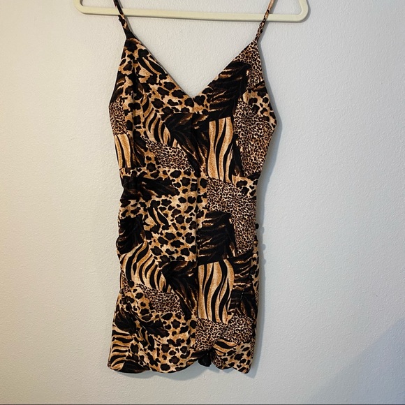 Urban Outfitters Cheetah Print Wrap Dress - Picture 3 of 4
